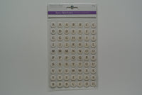 Alphabet Button Stickers